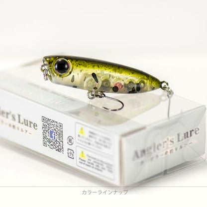 COUNTBASS 45mm 3.2g (1.77'' 0.1oz) Popper Hardbaits with Single Hook Topwater Surface Fishing Lures - color: 06