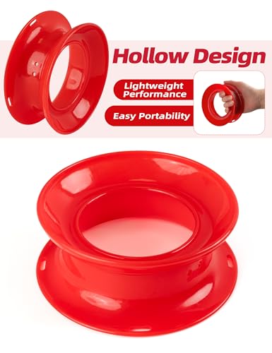 BLUEWING Fishing Yoyo Spool Cuban Hand Reel Yo-yo Spooler for Line and Leader Storage Fishing Coiling Plate - color: Red 5in