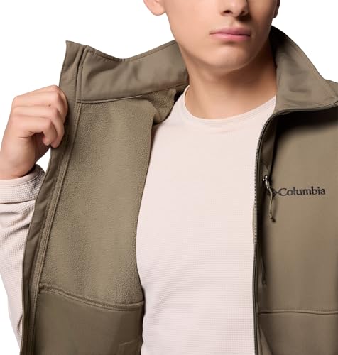 Columbia Mens Ascender II Softshell Vest, Stone Green, Large
