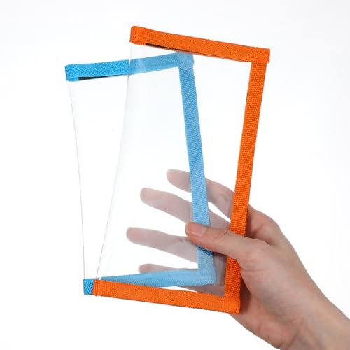 4 Pack Fishing Lure Wraps Clear Fishing Bait Wraps Lure Covers Wrap Hook Protector PVC Binder Protects Organizes Lures Secure Protectors Holder Storage in 2 Sizes for Various Lures