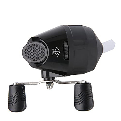 High Strength Spincast Fishing Reel,Easy to Use Push Button Casting Design,Instant Anti Reverse Clutch,Slingshot Outdoor Shooting Harpoon Dart Reel for Fishing Lovers,Beginners - color: Black