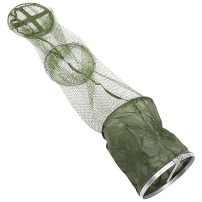 VANZACK Fishing Cage Basket Collapsible Nylon Fish Baskets, Fishing Net Shrimp Net Fish Keeping Net for Minnows,Crab,Shrimp,Crawfish