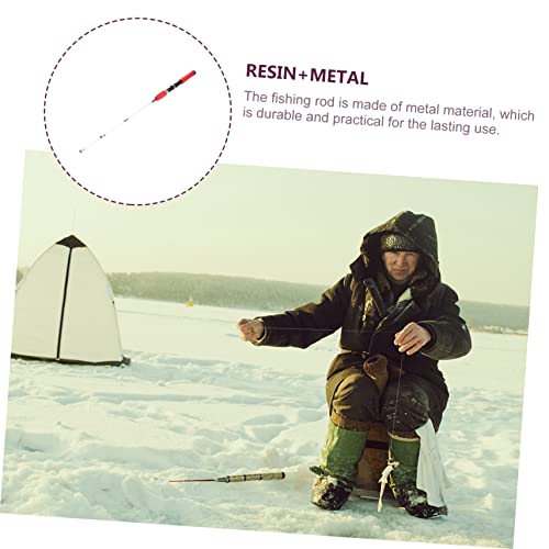 Balacoo 1pc Ice Fishing Rod Ice Fishing Pole Shrimp Fishing Pole Lure Fishing Pole Outdoor Fishing Rod Resin