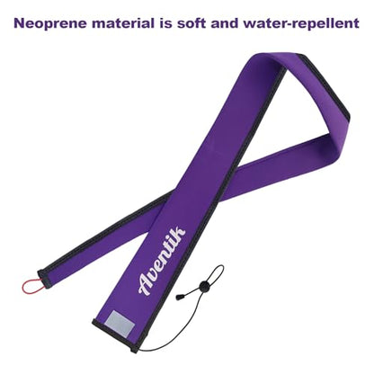 Aventik Neoprene Fishing Rods Sleeve Puncture Resistant, Labeled Protective Sock for Spinning Casting Rods Snag Resistant Floating Cover Fits 6-9ft Spinning Casting Trolling Rods - color: Purple, size: 60inch, style: Casting