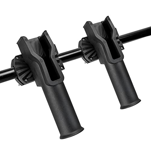 Fishing Rod Holder Kit, Adjustable Rack for Wader Belt, Backpack, Lifejack, Boat, Kayak Fishing - color: Wading Belt W/ Rail Clamp