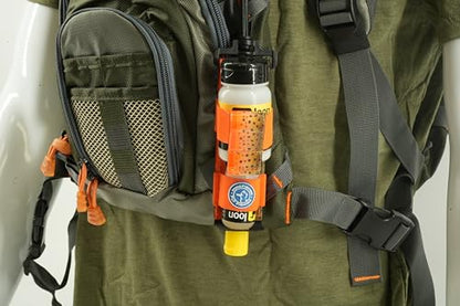 Loon Outdoors Aquel and Easy Dry Dry Fly Floatant with Kingfisher Combo Holder - color: Orange