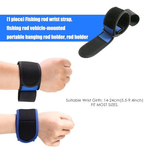 Portables Fishing Rod Wrist Strap Car Mount Holder Durability Diving Cloth Secure Transport Outdoor Fishing Enthusiasts