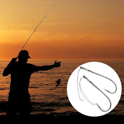 Weedless Wacky Rig Hooks - Super Strong Bass Fishing Hooks with Wire Guard, Sharp High Carbon Steel Metal Hooks for Freshwater & Saltwater - size: 3/0