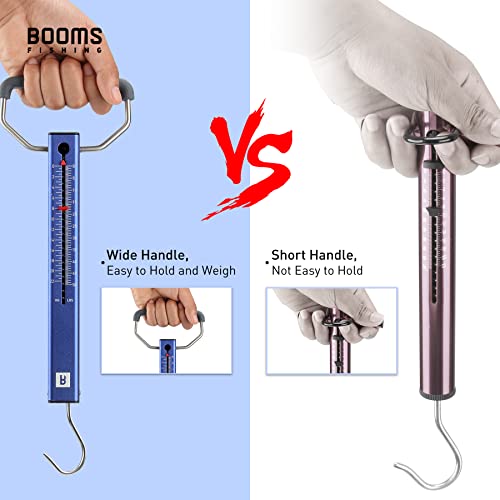 Booms Fishing TS2 Aluminum Tube Fish Scale, Spring Fishing Drag Scale, Easy to Read Hanging Scale, 25 lbs Pull Scales, Widely Used for Hooks Tension, Rigs Tension, Fishing Scale, Luggage Scale - size: 25 lbs