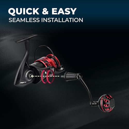 GOMEXUS Power Handle for Penn Fierce III IV/Battle III HS Spinning Reel Replacement Crank 【Please Note The First Picture & Please do not Adapt to Other reels to Avoid Damage to The Reel】 - style: For Fierce 1000-4000 Thread