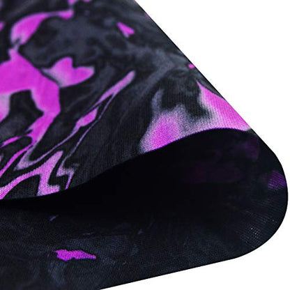 Obacle Seamless Face Mask Rave Bandana Men Women for Dust Sun Wind Protection - color: Pure Black Purple