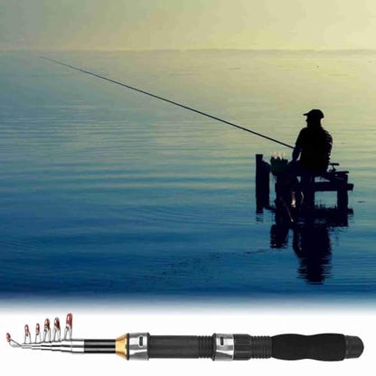 Telescopic Fishing Rod Mini Sea and Ice Fishing Pole Universal Portable Short Pole Ice Fishing Rod Tools for Saltwater Freshwater - size: 1.7m