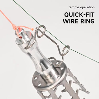 Fishing Bait Saver, Stainless Steel Fishing Lure Retriever, Quick Hook Removal Tool, Suitable for Bass, Trout, Panfish
