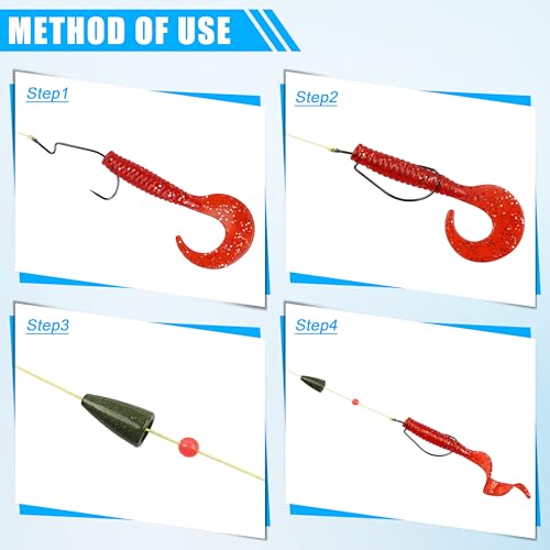 Bullet Fishing Sinkers Weights, 40pcs Slip Sinkers Worm Weights Painted Sliding Fishing Weights for Bass Fishing Pitching and Flipping Texas Rigs Carolina Rig Saltwater Freshwater - size: 1/8oz-40pcs, style: Green