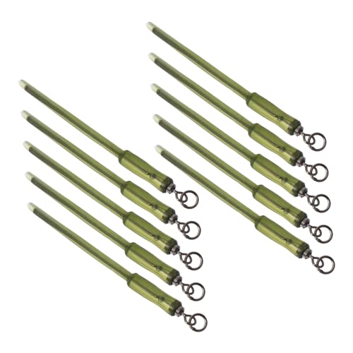 10pcs Split Rings Fishing Swivels Ring Fishing Gear Connector for Freshwater Saltwater