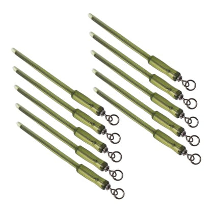 10pcs Split Rings Fishing Swivels Ring Fishing Gear Connector for Freshwater Saltwater