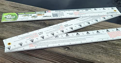 Salty Bones Florida Freshwater Lawstick - 36" Folding Fishing Ruler - Made in The USA - Updated for 2026 - Newest Version