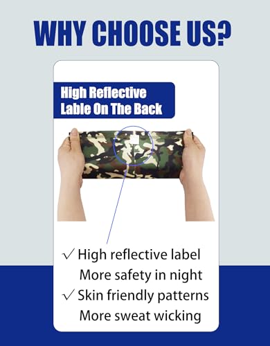 JHYWELL Cooling Neck Gaiter Face Mask, UV Protection Masks Gator, Windproof Bandana for Skiing, Fishing, Hiking, Cycling - color: Classic Camo