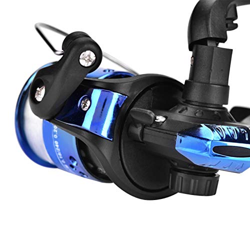 Fishing Reels,Light Weight, Ultra Smooth Powerful,Size 500 is for Ultralight/Ice Fishing,for Reel Rod, Raft Rod(Electroplating Blue)