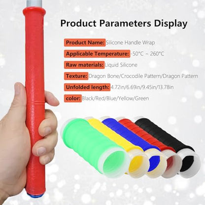 Cold Shrink Handle Wrap, 4.7/6.7/9.4in Cold Shrink Handle Cover Tube,Insulation Non-Slip Waterproof to Fishing Rods, Rackets and Hand Tools - color: Blue, size: 12cm/4.72in