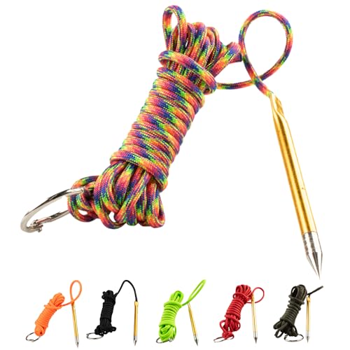 Fish Stringers – 10- & 20-Foot Lengths – 30+ Colors to Choose from! - color: Kaleidoscope, size: 20 feet