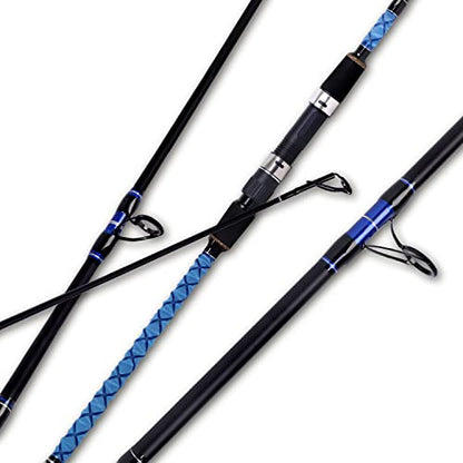 Fiblink Surf Spinning Fishing Rod Carbon Travel Surf Rod 2 Piece/3 Piece/4 Piece Spinning Fishing Rod 9'/10'/11'/12'/15' - style: 4pc 10ft---spinning