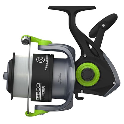 Zebco Stinger Spinning Fishing Reel, 1+1 Bearings Fishing Reel - size: Size 80 Reel