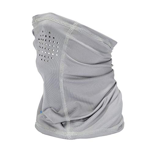 HOT SHOT Cooling Fishing Gaiter - UPF 50 Sun Protection – Breathable Face Mask - color: Gray
