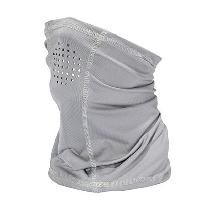 HOT SHOT Cooling Fishing Gaiter - UPF 50 Sun Protection – Breathable Face Mask - color: Gray