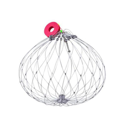 Soft Fishing Net Automatic Opening Closing Soft Steel Wire Multi-Functional | Fishing Accessories Fishing Net Multi-functional for Crabbing Lobster Crayfish Outdoor Inland Saltwater Lake River Mar - size: Diameter 62cm