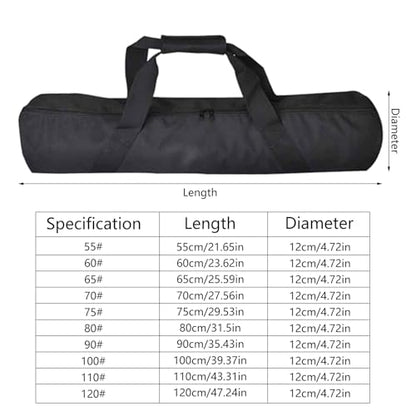 Fishing Rod Carrying Handbag, Large Capacity Bag Fishing Umbrellas Bag Thickening Rod Tackle Pouches - color: 55CM