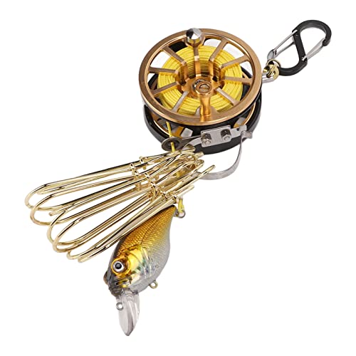 Fish Stringer Stainless Steel Live Fish Lock with 8 Detachable Fishing Buttons 7m Retractable Rope High Visibility Float for Boat Fishing