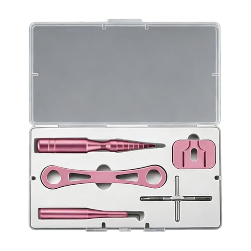 Professional Fishing Reel Maintenance Tool Set Aluminum Alloy for Fishing Reel Baitcasting Reel and Round Reel Repair - color: Light