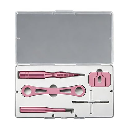 Professional Fishing Reel Maintenance Tool Set Aluminum Alloy for Fishing Reel Baitcasting Reel and Round Reel Repair - color: Light