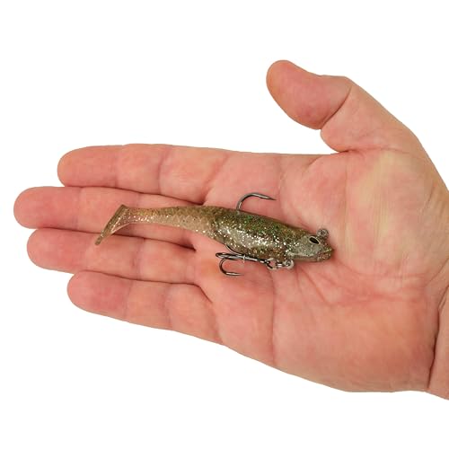 Berkley PowerBait Saltwater Pre-Rigged Cullshad Fishing Soft Bait - color: Silver Flash, size: 4 in (0.5 oz)