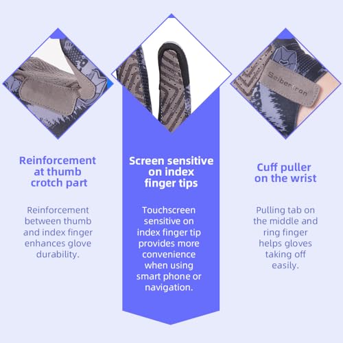 Seibertron S.P.S.G-1 UPF100+ Sun/UV Protection Touchscreen Adult & Youth Glove - color: black, size: XXL Adult