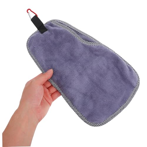Fish Catching Towel Non-Slip Hand Protection Cover for Fish Handling Puncture Proof Double-Layer Fishing Towel 12.59 X 7.48 in for Hiking Camping Boating Outdoor Use - color: Grey