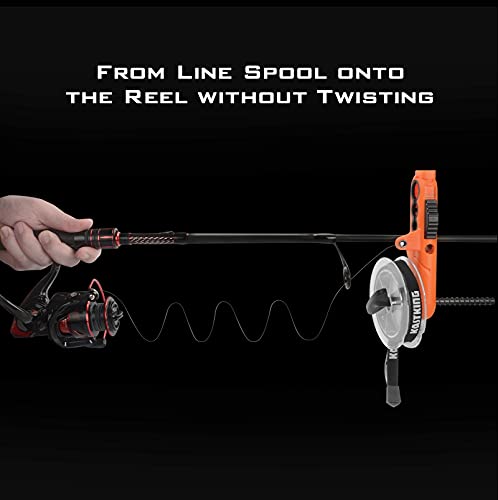 KastKing Patented Radius Line Spooler, Compact Fishing Line Spooling Tool for Spinning Reels and Casting Reels – Line Spooler Spools Fishing Reels Without Line Twist, Great Fishing Gifts - style: Radius Line Spooler
