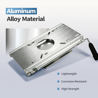 Aluminum Fore & AFT Boat Seat Slider,Universal Fit for Most Standard Boat Seat Pedestal Bases 5.3 * 5.3 inch