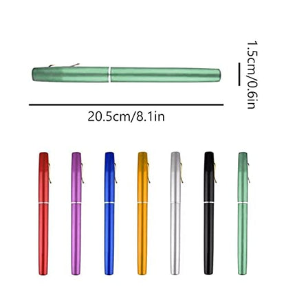 2023 Pocket Size Fishing Rod, 38inch Mini Fishing Pole Pen Fishing Rod Reel Set, Aluminum Alloy Telescopic Fishing Rod Collapsible Fishing Pole Kit - color: Green