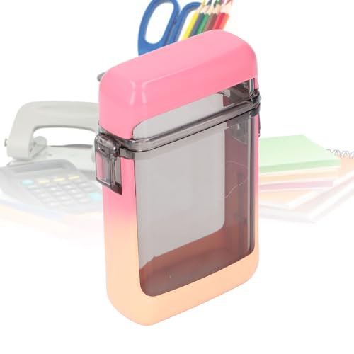 Fockety Vertical Badge Holder, Clear Heavy Duty Sports Case, ID Card Holder with Lanyard for Swimming, Credit Cards, Money - color: Gradient Pink