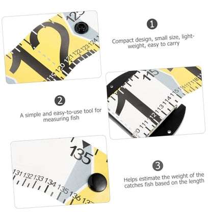 Toddmomy 1.4m Fish Measuring Ruler Foldable Fish Measuring Device for Accurate Outdoor Fishing Measurements Lightweight and Portable Fishing Gear