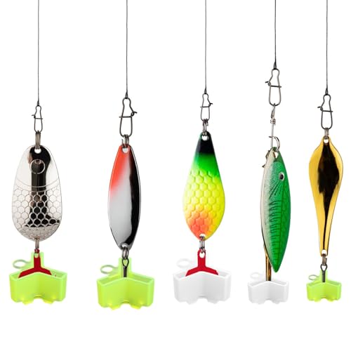 80 Pcs Fishing Treble Hook Covers, 4 Size Fishing Hook Protectors Treble Hooks Bonnets (Yellow and White)