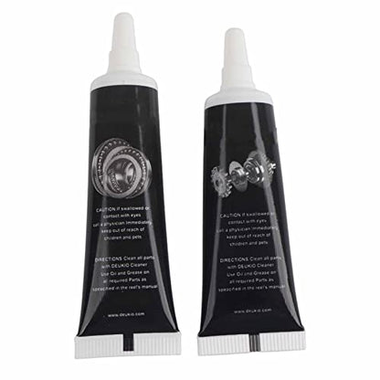 Fishing Reel Oil, Fishing Reel Grease, for Spinning Reel Lowprofile Reel (Black)