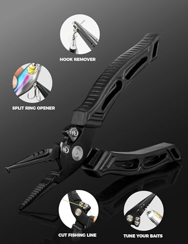 6 inch Fishing Pliers,Corrosion Resistant Fishing Tools,Saltwater Resistant Stainless Steel Fishing Gear
