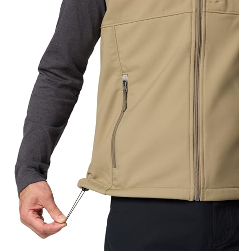 Columbia mens Phg Ascender II Softshell Vest - color: Flax/Timberwoods Camo, size: Large