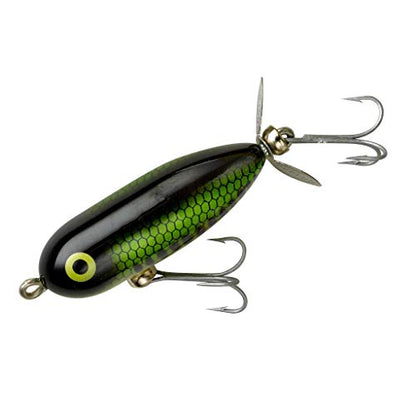 Heddon Torpedo Prop-Bait Topwater Fishing Lure with Spinner Action - color: Baby Bass, size: 1/4 oz (1 7/8 Inch)