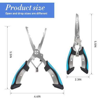 Scissor Pliers Scissors Braid Line Cutters Fishing Accessories Stainless Steel Fishing Tools Split Ring Pliers Hook Remover Tool