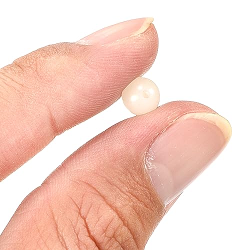 M METERXITY Glow Fishing Beads - Plastic Luminous Round Bait Egg Lure Rigs Apply to Outdoor Tackle Tool - color: White, size: 7mm
