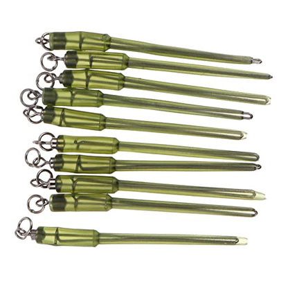 Hemoton 10pcs Trout Fishing Rolling Swivel Ring Hook Connector Saltwater Fishing Tackle Swivels